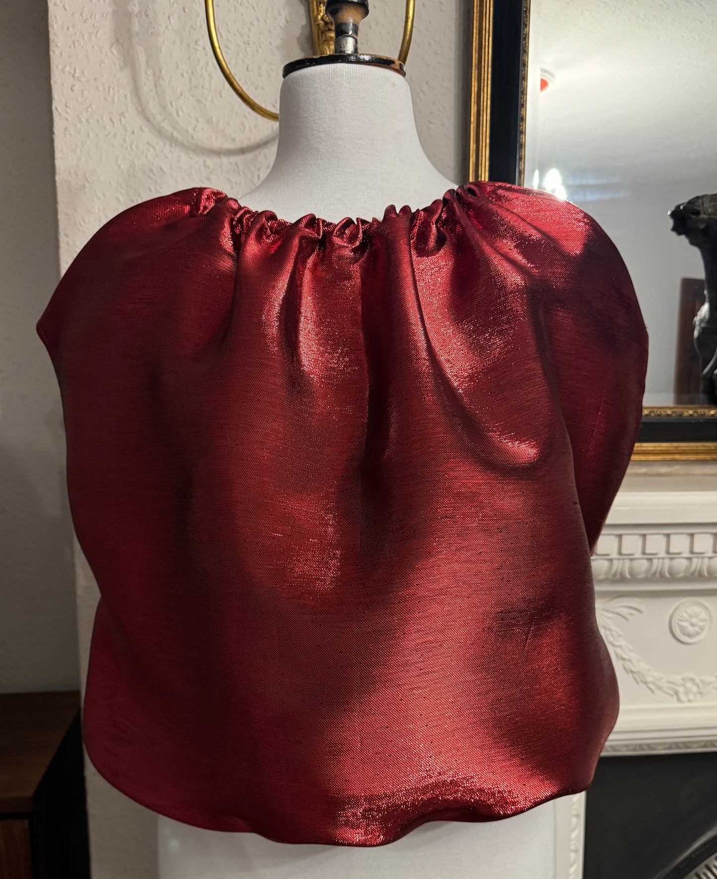 Red Mettalic Mistle Top