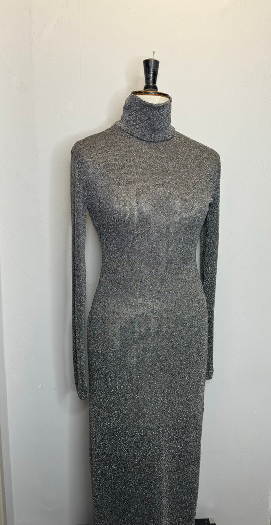 Metallic Jersey Dress